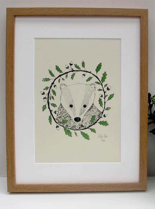 badger art print