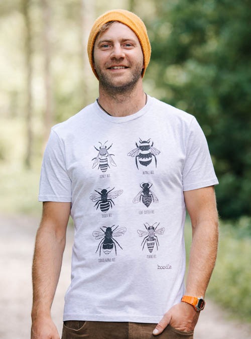 Mens organic Bee T-shirt