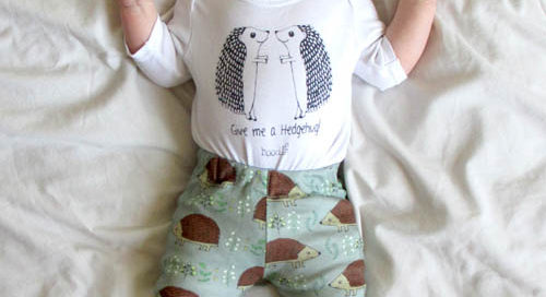 hedgehog baby leggings