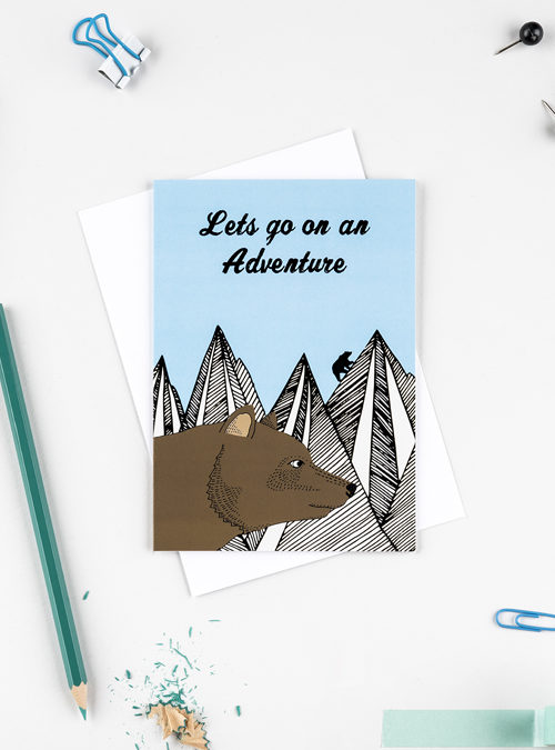 lets go on an adventure card