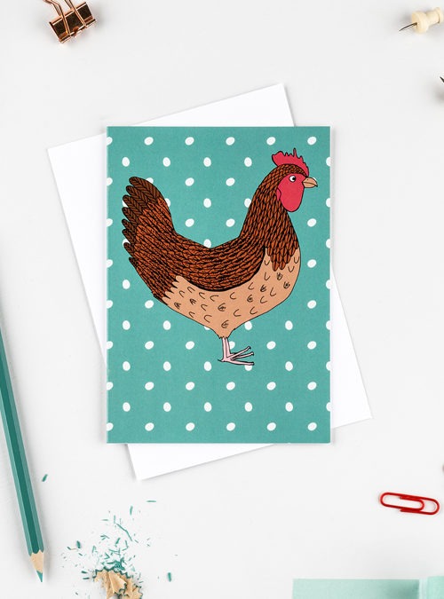 chicken and egg card