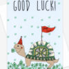 Good luck tortoise card. photograph of