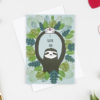 I sloth you card featurng a sloth holding up an enevelope with a heart on. with the text 'I SLoth You'