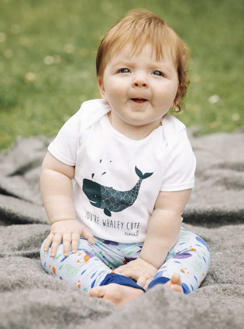 organic whale baby outfit