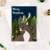 deer christmas card