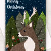 deer xmas card