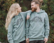 organic unisex bear hoody