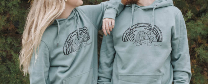 organic unisex bear hoody