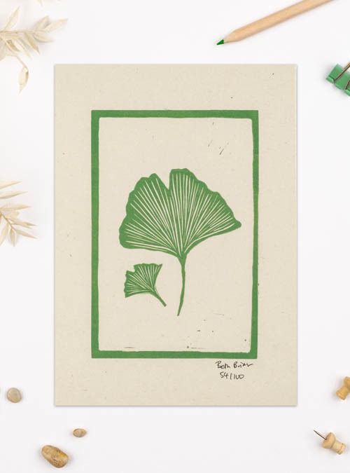 ginko lino print