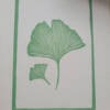 Ginko leaves Lino print-SECONDS