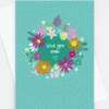 tel motehrs day card. Flowers surround the text 'I Love You mum xxx'