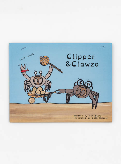 Photo of the front cover of kids book Clipper and Clawzo