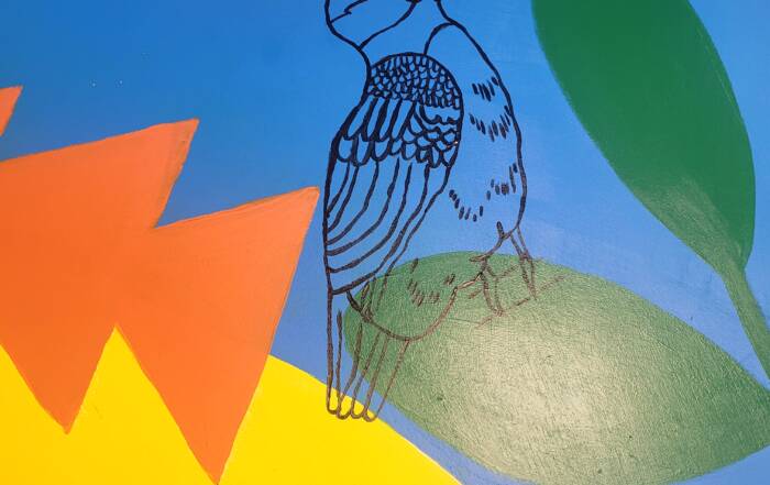 close up of my daughters picture of a kingfisher